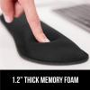 imageGORILLA GRIP Silky Gel Memory Foam Wrist Rest for Computer Keyboard Mouse Ergonomic Design for Typing Pain Relief Desk Pads Support Hand and Arm Mousepad Rests Stain Resistant 2 Piece Pad BlackBlack