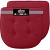 imageGORILLA GRIP Slip Resistant Chair Cushions No Ties Required Memory Foam Pads for Dining Room Kitchen Table Office Rocking Chairs Plush Seat Cover Cushion Pad Home Decor Set of 4 16x16 GrayRed
