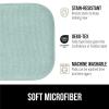 imageGORILLA GRIP Slip Resistant Chair Cushions No Ties Required Memory Foam Pads for Dining Room Kitchen Table Office Rocking Chairs Plush Seat Cover Cushion Pad Home Decor Set of 4 16x16 GraySea Blue