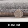imageGORILLA GRIP Slip Resistant Chair Cushions No Ties Required Memory Foam Pads for Dining Room Kitchen Table Office Rocking Chairs Plush Seat Cover Cushion Pad Home Decor Set of 4 16x16 GrayTufted Gray