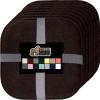 imageGORILLA GRIP Slip Resistant Chair Cushions No Ties Required Memory Foam Pads for Dining Room Kitchen Table Office Rocking Chairs Plush Seat Cover Cushion Pad Home Decor Set of 4 16x16 GrayBrown