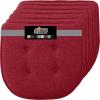 imageGORILLA GRIP Slip Resistant Chair Cushions No Ties Required Memory Foam Pads for Dining Room Kitchen Table Office Rocking Chairs Plush Seat Cover Cushion Pad Home Decor Set of 4 16x16 GrayRed