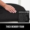 imageGORILLA GRIP Slip Resistant Chair Cushions No Ties Required Memory Foam Pads for Dining Room Kitchen Table Office Rocking Chairs Plush Seat Cover Cushion Pad Home Decor Set of 4 16x16 GrayBlack