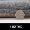 imageGORILLA GRIP Slip Resistant Chair Cushions No Ties Required Memory Foam Pads for Dining Room Kitchen Table Office Rocking Chairs Plush Seat Cover Cushion Pad Home Decor Set of 4 16x16 GrayGrey