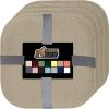 imageGORILLA GRIP Slip Resistant Chair Cushions No Ties Required Memory Foam Pads for Dining Room Kitchen Table Office Rocking Chairs Plush Seat Cover Cushion Pad Home Decor Set of 4 16x16 GrayBeige