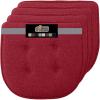 imageGORILLA GRIP Slip Resistant Chair Cushions No Ties Required Memory Foam Pads for Dining Room Kitchen Table Office Rocking Chairs Plush Seat Cover Cushion Pad Home Decor Set of 4 16x16 GrayRed