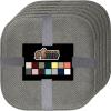 imageGORILLA GRIP Slip Resistant Chair Cushions No Ties Required Memory Foam Pads for Dining Room Kitchen Table Office Rocking Chairs Plush Seat Cover Cushion Pad Home Decor Set of 4 16x16 GrayGrey
