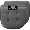 imageGORILLA GRIP Slip Resistant Chair Cushions No Ties Required Memory Foam Pads for Dining Room Kitchen Table Office Rocking Chairs Plush Seat Cover Cushion Pad Home Decor Set of 4 16x16 GrayGrey