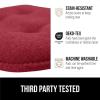 imageGORILLA GRIP Slip Resistant Chair Cushions No Ties Required Memory Foam Pads for Dining Room Kitchen Table Office Rocking Chairs Plush Seat Cover Cushion Pad Home Decor Set of 4 16x16 GrayRed