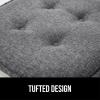 imageGORILLA GRIP Slip Resistant Chair Cushions No Ties Required Memory Foam Pads for Dining Room Kitchen Table Office Rocking Chairs Plush Seat Cover Cushion Pad Home Decor Set of 4 16x16 GrayGrey