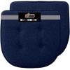 imageGORILLA GRIP Slip Resistant Chair Cushions No Ties Required Memory Foam Pads for Dining Room Kitchen Table Office Rocking Chairs Plush Seat Cover Cushion Pad Home Decor Set of 4 16x16 GrayNavy