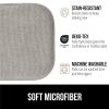 imageGORILLA GRIP Slip Resistant Chair Cushions No Ties Required Memory Foam Pads for Dining Room Kitchen Table Office Rocking Chairs Plush Seat Cover Cushion Pad Home Decor Set of 4 16x16 GrayLight Gray
