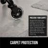 imageGORILLA GRIP Slip Resistant Office Chair Mat for Carpet Floors Smooth Glide Under Desk Carpeted Floor Protector Heavy Duty Plastic Computer Mats for Rolling Work and Gaming Chairs 29x47 ClearCarpet