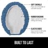 imageGORILLA GRIP Soft Chenille Bathroom Toilet Lid Cover Machine Washable Seat Covers 195x185 Stays in Place Rubber Backing Fits Most Round Elongated and Oblong Lids Accessories Decor GrayBlue