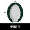 imageGORILLA GRIP Soft Chenille Bathroom Toilet Lid Cover Machine Washable Seat Covers 195x185 Stays in Place Rubber Backing Fits Most Round Elongated and Oblong Lids Accessories Decor GrayHunter Green