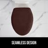 imageGORILLA GRIP Soft Chenille Bathroom Toilet Lid Cover Machine Washable Seat Covers 195x185 Stays in Place Rubber Backing Fits Most Round Elongated and Oblong Lids Accessories Decor GrayBrown