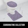 imageGORILLA GRIP Soft Chenille Bathroom Toilet Lid Cover Machine Washable Seat Covers 195x185 Stays in Place Rubber Backing Fits Most Round Elongated and Oblong Lids Accessories Decor GrayLight Purple