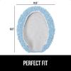 imageGORILLA GRIP Soft Chenille Bathroom Toilet Lid Cover Machine Washable Seat Covers 195x185 Stays in Place Rubber Backing Fits Most Round Elongated and Oblong Lids Accessories Decor GrayLight Blue