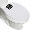 imageGORILLA GRIP Soft Chenille Bathroom Toilet Lid Cover Machine Washable Seat Covers 195x185 Stays in Place Rubber Backing Fits Most Round Elongated and Oblong Lids Accessories Decor GrayWhite