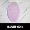 imageGORILLA GRIP Soft Chenille Bathroom Toilet Lid Cover Machine Washable Seat Covers 195x185 Stays in Place Rubber Backing Fits Most Round Elongated and Oblong Lids Accessories Decor GrayLight Purple