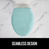 imageGORILLA GRIP Soft Chenille Bathroom Toilet Lid Cover Machine Washable Seat Covers 195x185 Stays in Place Rubber Backing Fits Most Round Elongated and Oblong Lids Accessories Decor GraySea Blue