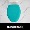 imageGORILLA GRIP Soft Chenille Bathroom Toilet Lid Cover Machine Washable Seat Covers 195x185 Stays in Place Rubber Backing Fits Most Round Elongated and Oblong Lids Accessories Decor GrayTurquoise