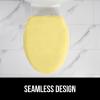 imageGORILLA GRIP Soft Chenille Bathroom Toilet Lid Cover Machine Washable Seat Covers 195x185 Stays in Place Rubber Backing Fits Most Round Elongated and Oblong Lids Accessories Decor GrayYellow