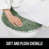 imageGORILLA GRIP Soft Chenille Bathroom Toilet Lid Cover Machine Washable Seat Covers 195x185 Stays in Place Rubber Backing Fits Most Round Elongated and Oblong Lids Accessories Decor GraySage