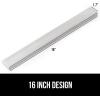 imageGORILLA GRIP Stainless Steel Magnetic Knife Holder for Wall 16 Inch MultiPurpose Magnet Bar for Knives Tools Art Supplies Heavy Duty Strip Holds Up to 6 lbs Kitchen Organizer Drilling RequiredSilver