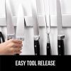 imageGORILLA GRIP Stainless Steel Magnetic Knife Holder for Wall 16 Inch MultiPurpose Magnet Bar for Knives Tools Art Supplies Heavy Duty Strip Holds Up to 6 lbs Kitchen Organizer Drilling RequiredSilver