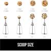 imageGORILLA GRIP Stainless Steel Multipurpose BPAFree Spring Scoop 2 TBSP Melon Ballers Cookie Dough Scoops Perfect Portion Sizes Easy Squeeze and Clean Release Scooper Size 40 WhiteWhite