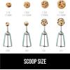 imageGORILLA GRIP Stainless Steel Multipurpose BPAFree Spring Scoop 2 TBSP Melon Ballers Cookie Dough Scoops Perfect Portion Sizes Easy Squeeze and Clean Release Scooper Size 40 WhiteMint