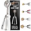 imageGORILLA GRIP Stainless Steel Multipurpose BPAFree Spring Scoop 2 TBSP Melon Ballers Cookie Dough Scoops Perfect Portion Sizes Easy Squeeze and Clean Release Scooper Size 40 WhiteWhite