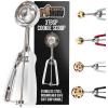imageGORILLA GRIP Stainless Steel Multipurpose BPAFree Spring Scoop 2 TBSP Melon Ballers Cookie Dough Scoops Perfect Portion Sizes Easy Squeeze and Clean Release Scooper Size 40 WhiteWhite