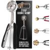 imageGORILLA GRIP Stainless Steel Multipurpose BPAFree Spring Scoop 2 TBSP Melon Ballers Cookie Dough Scoops Perfect Portion Sizes Easy Squeeze and Clean Release Scooper Size 40 WhiteBlack