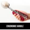 imageGORILLA GRIP Stainless Steel Multipurpose BPAFree Spring Scoop 2 TBSP Melon Ballers Cookie Dough Scoops Perfect Portion Sizes Easy Squeeze and Clean Release Scooper Size 40 WhiteRed
