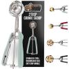 imageGORILLA GRIP Stainless Steel Multipurpose BPAFree Spring Scoop 2 TBSP Melon Ballers Cookie Dough Scoops Perfect Portion Sizes Easy Squeeze and Clean Release Scooper Size 40 WhiteMint