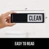imageGORILLA GRIP Strong Dishwasher Magnet Clean Dirty Sign Large Letters for Easy Read Optional Adhesive Sticker for NonMagnet Surfaces NonScratch Sliding Dish Washer Magnets Kitchen Decor BlackBlack