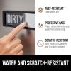 imageGORILLA GRIP Strong Dishwasher Magnet Clean Dirty Sign Large Letters for Easy Read Optional Adhesive Sticker for NonMagnet Surfaces NonScratch Sliding Dish Washer Magnets Kitchen Decor BlackBlack