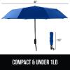 imageGORILLA GRIP Strong Stick Umbrella for Rain Compact Travel OneClick Automatic Open Close Lightweight Portable US Designed Reinforced Fiberglass Ribs Wind Resistant Easy Collapse Cats DogsNavy