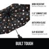 imageGORILLA GRIP Strong Stick Umbrella for Rain Compact Travel OneClick Automatic Open Close Lightweight Portable US Designed Reinforced Fiberglass Ribs Wind Resistant Easy Collapse Cats DogsRaining Cats  Dogs