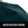 imageGORILLA GRIP Strong Stick Umbrella for Rain Compact Travel OneClick Automatic Open Close Lightweight Portable US Designed Reinforced Fiberglass Ribs Wind Resistant Easy Collapse Cats DogsHunter Green