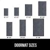 imageGORILLA GRIP Traffic Guard Door Mat 2 Pack Heavy Duty Waterproof Doormat Commercial Office Space Welcome Mats Stain and Fade Resistant Low Profile Strong Rubber Backing 29x17 GrayCharcoal Gray