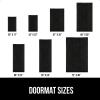 imageGORILLA GRIP Traffic Guard Door Mat 2 Pack Heavy Duty Waterproof Doormat Commercial Office Space Welcome Mats Stain and Fade Resistant Low Profile Strong Rubber Backing 29x17 GrayJet Black