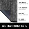 imageGORILLA GRIP Traffic Guard Door Mat 2 Pack Heavy Duty Waterproof Doormat Commercial Office Space Welcome Mats Stain and Fade Resistant Low Profile Strong Rubber Backing 29x17 GrayGrey