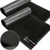 imageGORILLA GRIP Traffic Guard Door Mat 2 Pack Heavy Duty Waterproof Doormat Commercial Office Space Welcome Mats Stain and Fade Resistant Low Profile Strong Rubber Backing 29x17 GrayJet Black