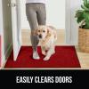 imageGORILLA GRIP Traffic Guard Door Mat 2 Pack Heavy Duty Waterproof Doormat Commercial Office Space Welcome Mats Stain and Fade Resistant Low Profile Strong Rubber Backing 29x17 GrayRed