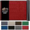 imageGORILLA GRIP Traffic Guard Door Mat 2 Pack Heavy Duty Waterproof Doormat Commercial Office Space Welcome Mats Stain and Fade Resistant Low Profile Strong Rubber Backing 29x17 GrayRed