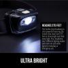imageGORILLA GRIP Ultra Bright High Lumens LED Head Lamp 7 Light Modes Water Resistant IPX4 Headlamp Adjustable Headband Battery Powered Outdoor Running Camping Forehead Flashlight Lamps 1 Pack BlackBlack