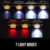imageGORILLA GRIP Ultra Bright High Lumens LED Head Lamp 7 Light Modes Water Resistant IPX4 Headlamp Adjustable Headband Battery Powered Outdoor Running Camping Forehead Flashlight Lamps 1 Pack BlackOrange